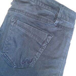 Dark gray straight leg express jeans
